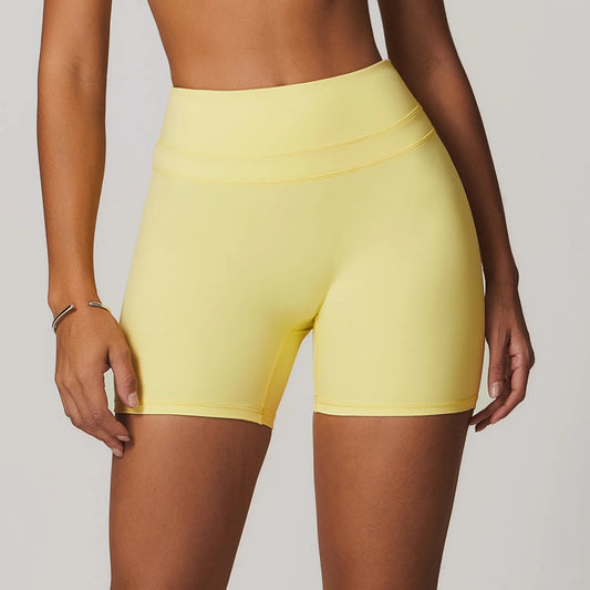 Yellow Yoga Shorts
