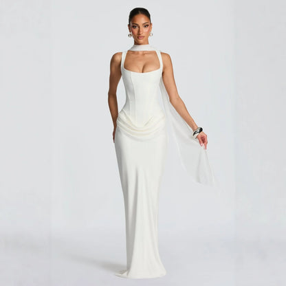 White long sleeved dress